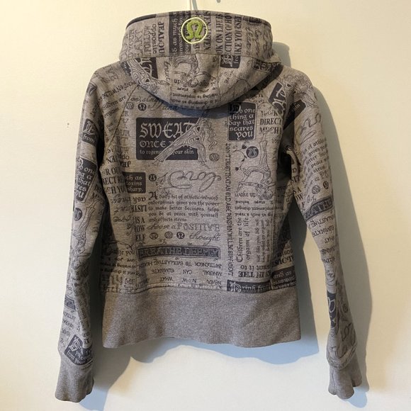 Lululemon Scuba hoodie text graphics - Picture 2 of 3
